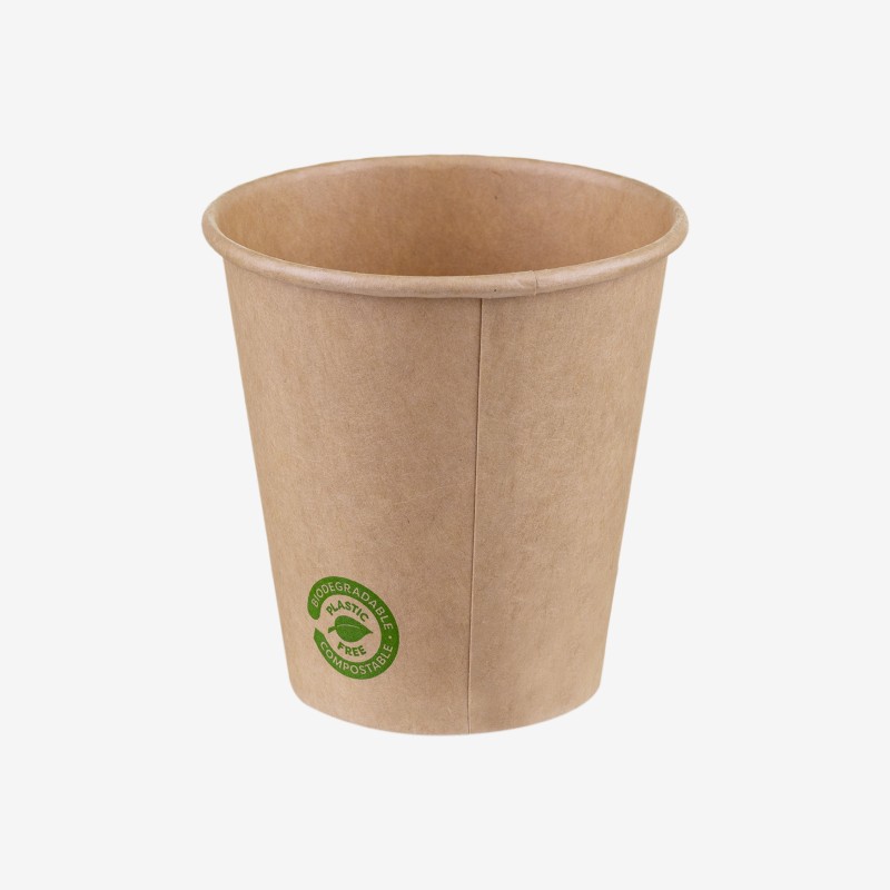 Kraft zero plastic carton cups 180 ml 50 pcs