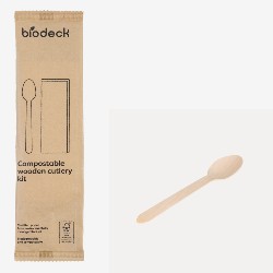Wooden spoon and napkin kit...