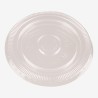 Transparent pla lids flat c hole 96 mm 100 pcs