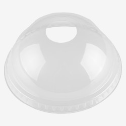 Capace transparente rPET cupola gaura 95 mm 50 buc