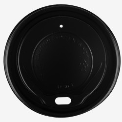Capace PS negre Ø80 mm pentru pahare de 180ml/240ml/270ml 100 buc