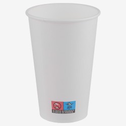 White paper cups 480 ml 50 pcs
