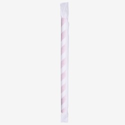 Jungle single wrapped jumbo paper straws 8 mm
