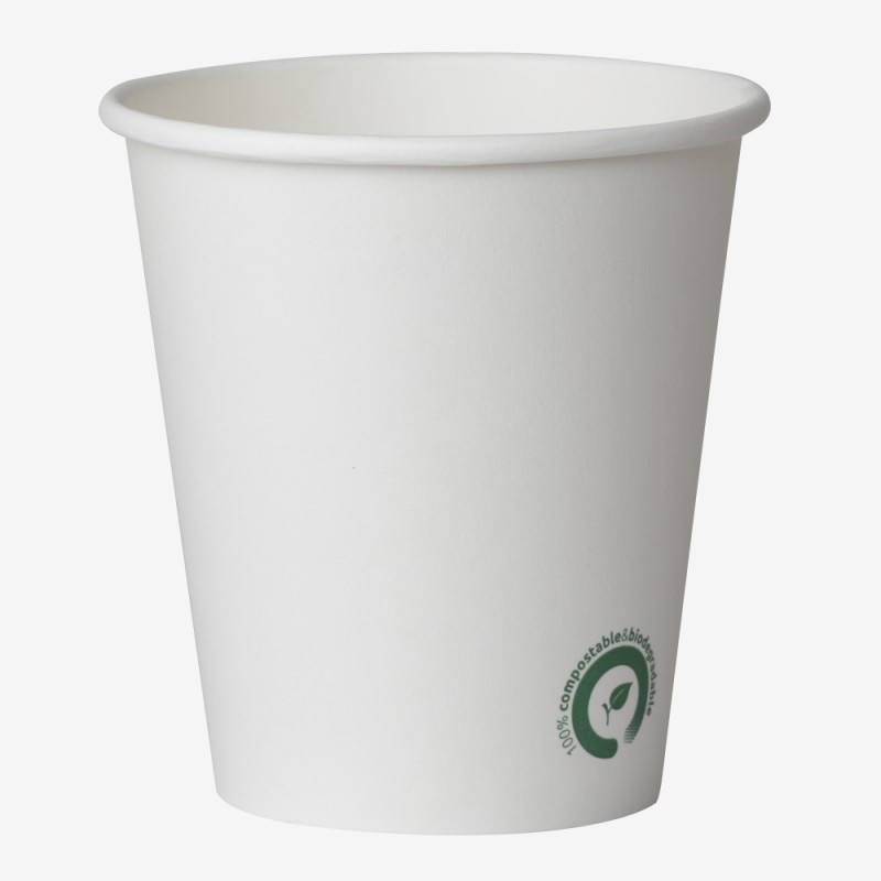 White pla carton biodeck cups 360 ml 50 pcs