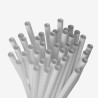 White paper straws bio 6 mm