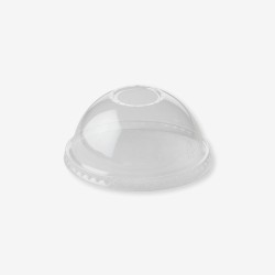 Transparent pla dome lids o hole 96 mm 100 pcs